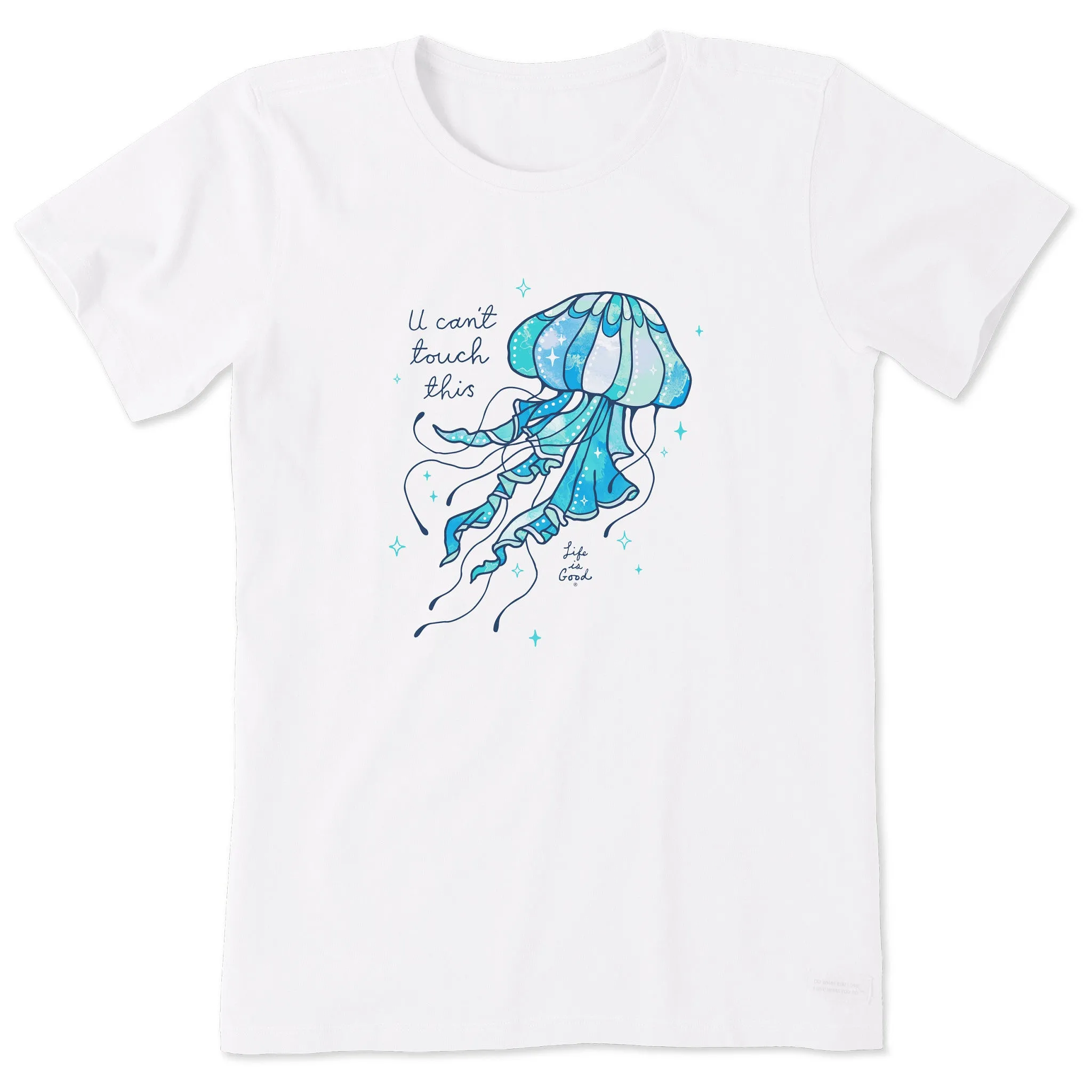 Women's U Can't Touch This Jellyfish Short Sleeve Tee sold by Life is Good
