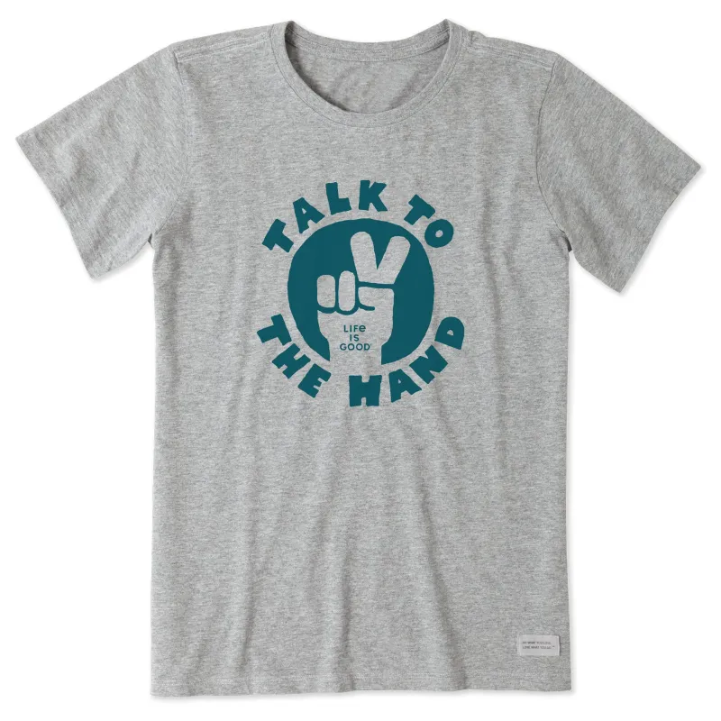Women's Talk to the Hand Short Sleeve Tee sold by Life is Good