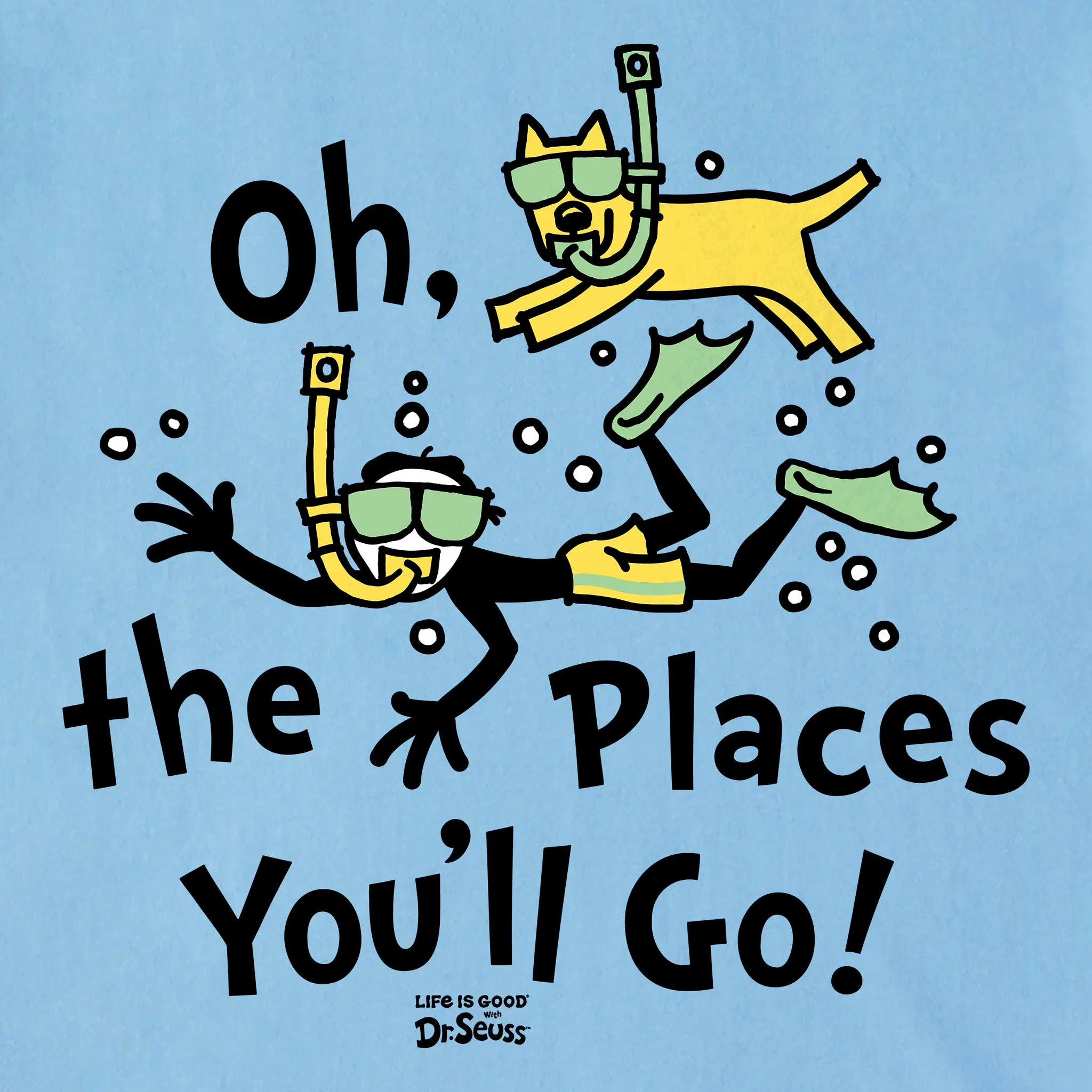 Men's Oh the Places You'll Go Scuba Short Sleeve Tee sold by Life is Good product image thumbnail 2