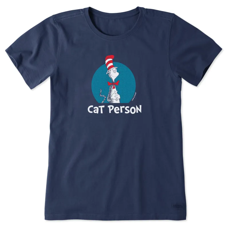 Women's Dr. Seuss Cat Person Short Sleeve Tee sold by Life is Good