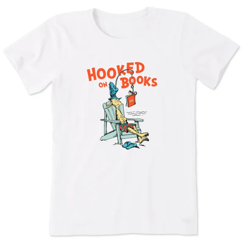 Women's Dr. Seuss Hooked On Books Short Sleeve Tee sold by Life is Good