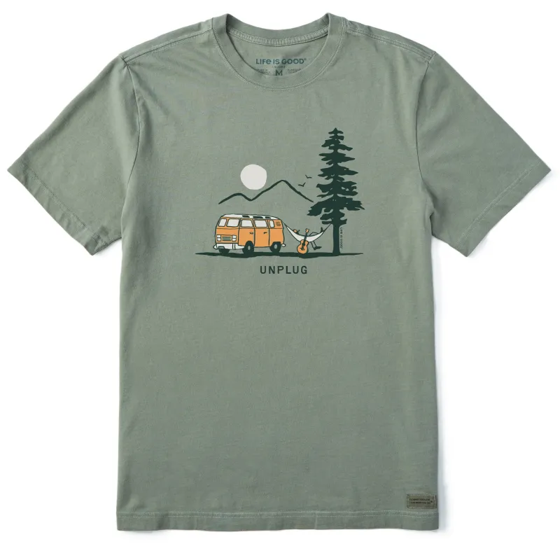 Men's Unplug Hammock Short Sleeve Crusher Tee sold by Life is Good
