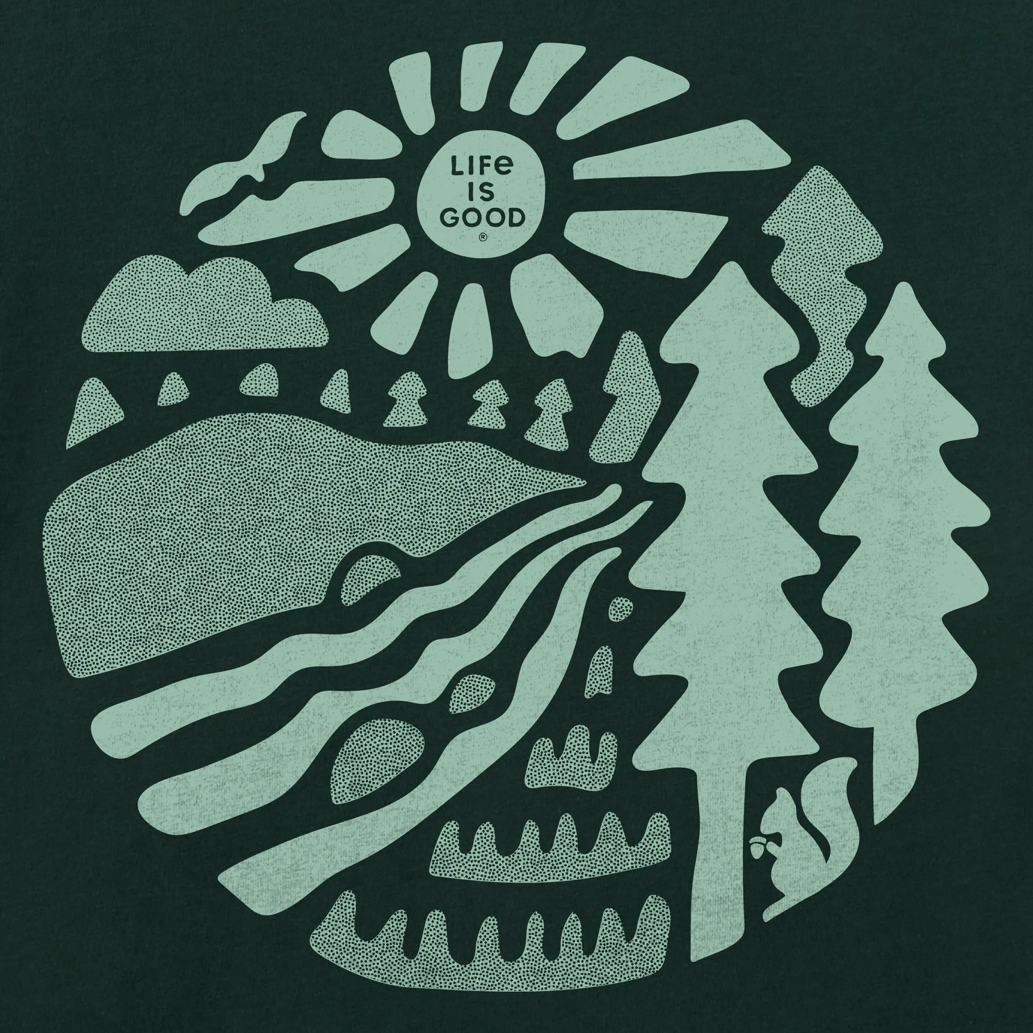 Men's Mountain Stream Short Sleeve Crusher Tee sold by Life is Good product image thumbnail 2