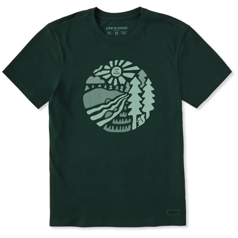Men's Mountain Stream Short Sleeve Crusher Tee made by Life is Good