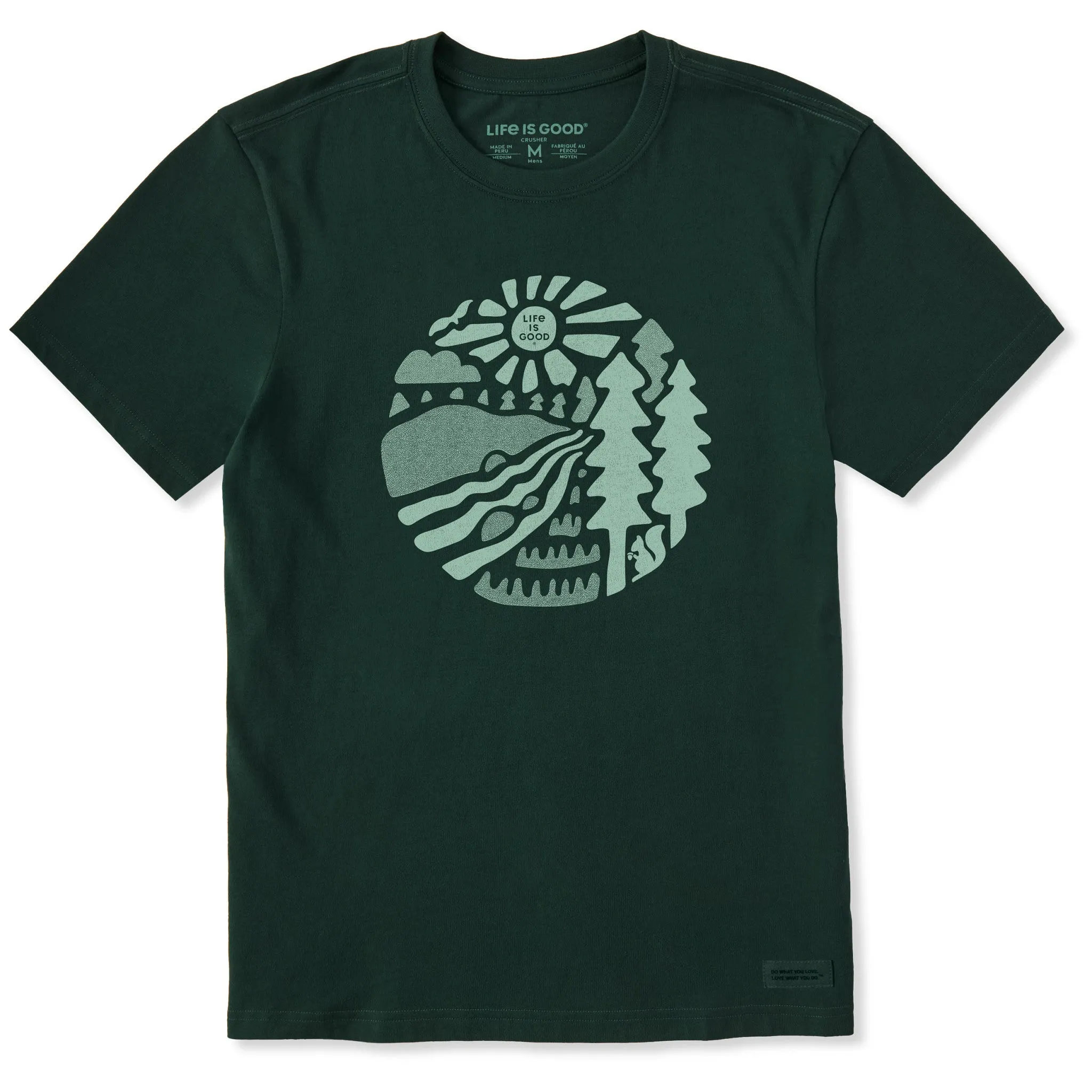 Men's Mountain Stream Short Sleeve Crusher Tee sold by Life is Good
