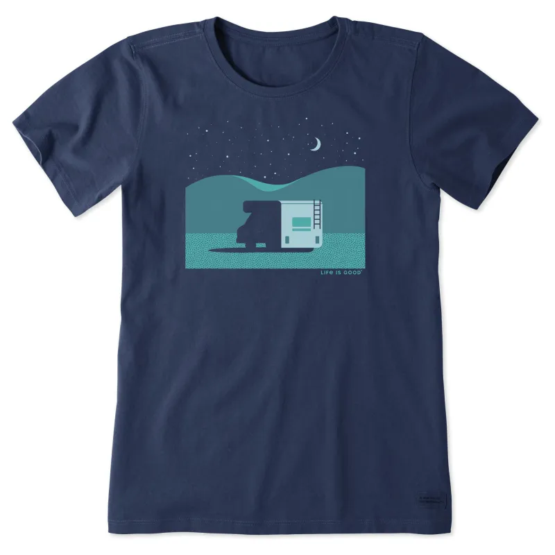Women's Starry Camper Night Short Sleeve Tee sold by Life is Good