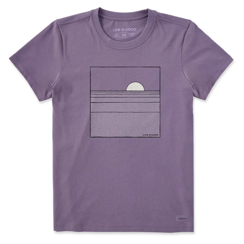 Women's Minimal Sun and Water Short Sleeve Crusher Tee made by Life is Good