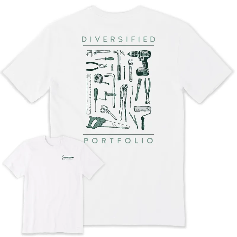 Men's Diversified Portfolio Tools Short Sleeve Crusher-LITE Tee sold by Life is Good