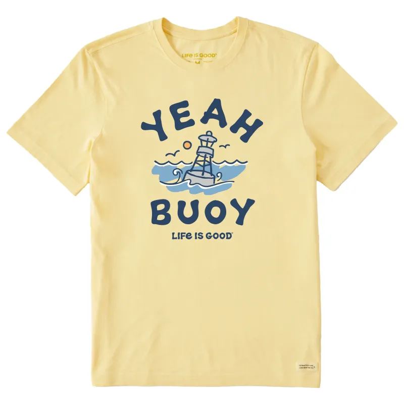 Men's Vintage Yeah Buoy Short Sleeve Crusher Tee sold by Life is Good