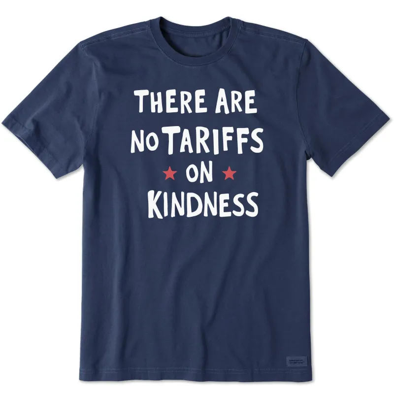 Men's No Tariffs on Kindness Stars Short Sleeve Crusher Tee sold by Life is Good