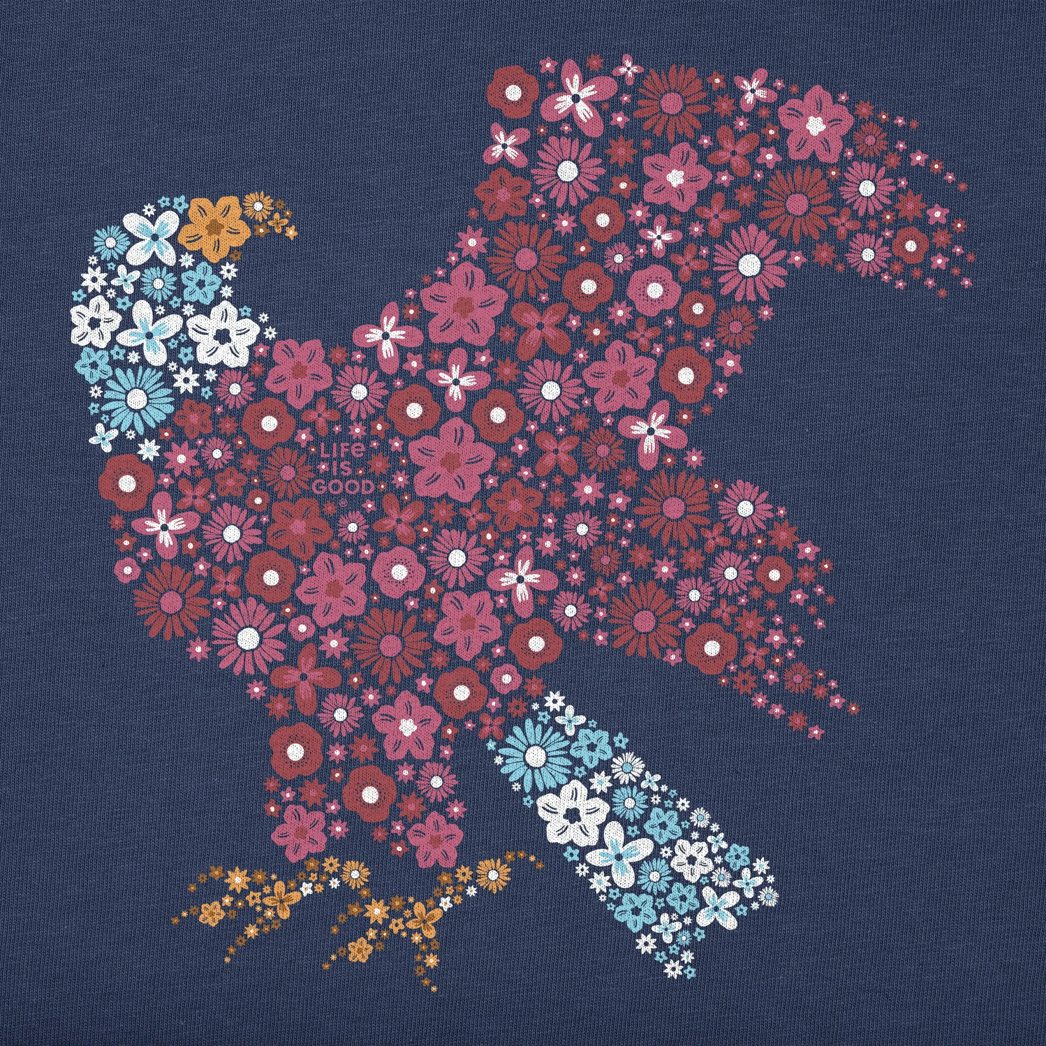 Women's Floral Bald Eagle Short Sleeve Tee sold by Life is Good product image thumbnail 2