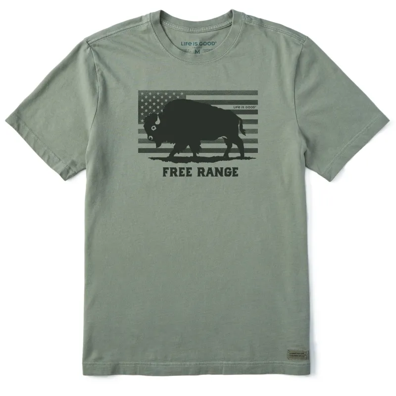 Men's Free Range Buffalo Short Sleeve Tee sold by Life is Good