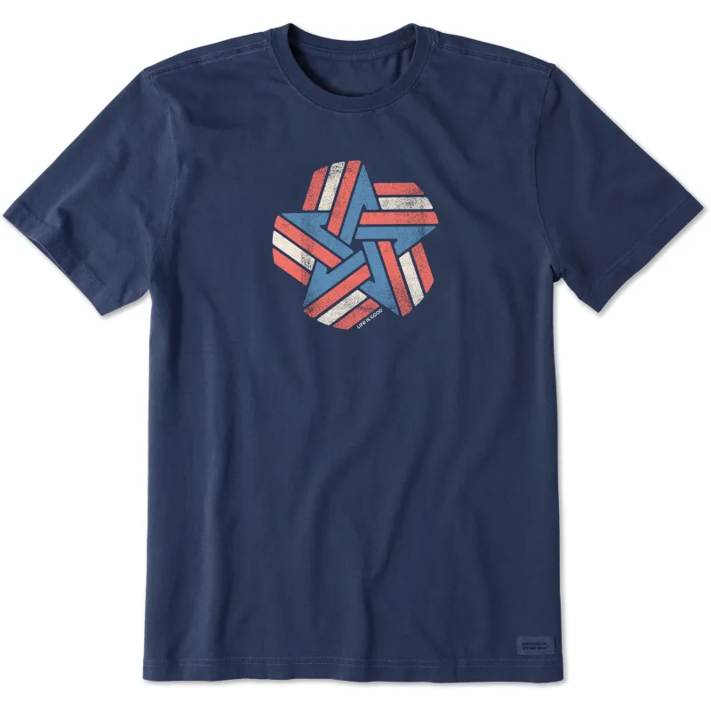 Men's Spangled Star Short Sleeve Tee sold by Life is Good