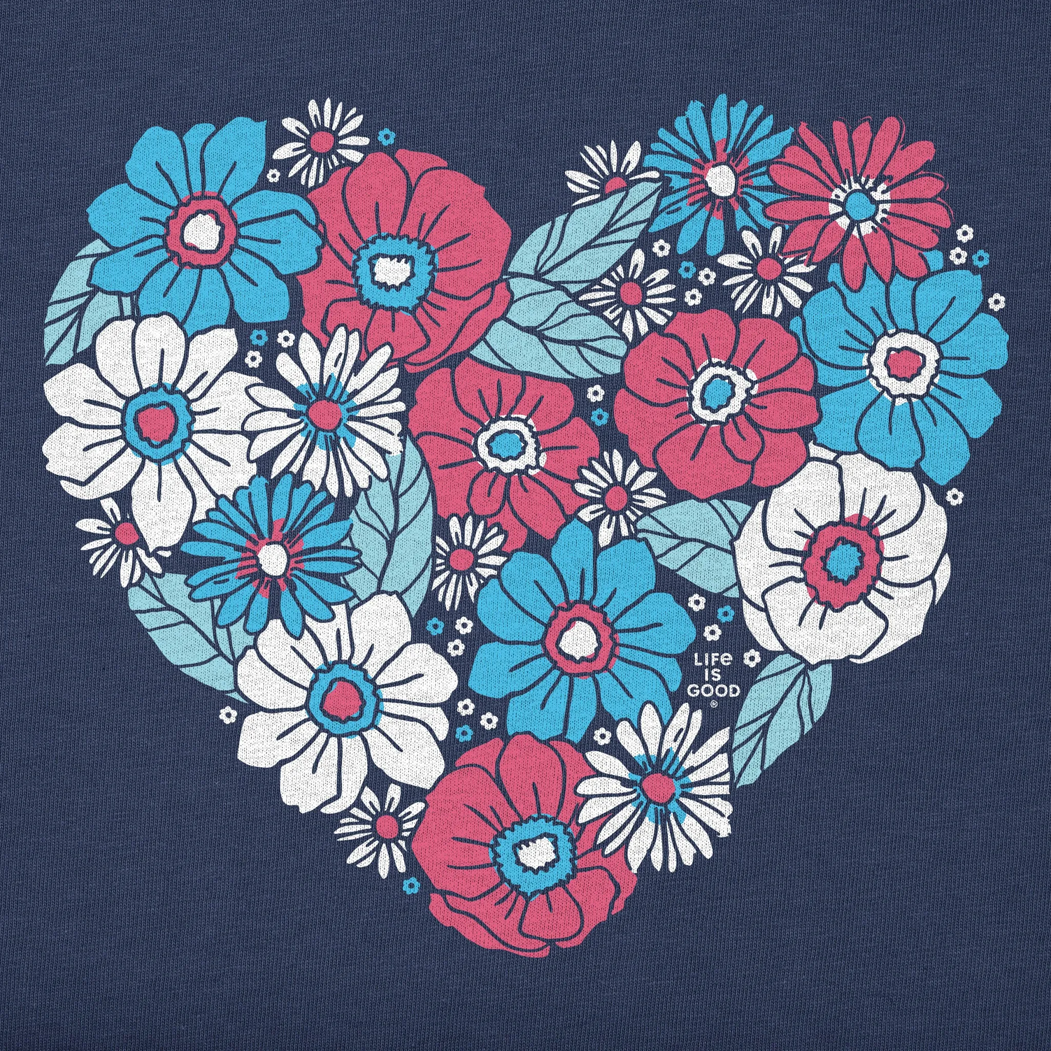 Women's American Flower Heart Crusher Tank sold by Life is Good product image thumbnail 2