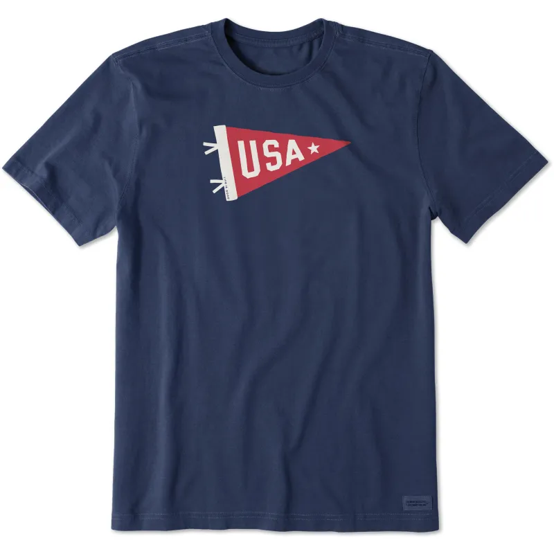Men's USA Pennant Short Sleeve Tee sold by Life is Good