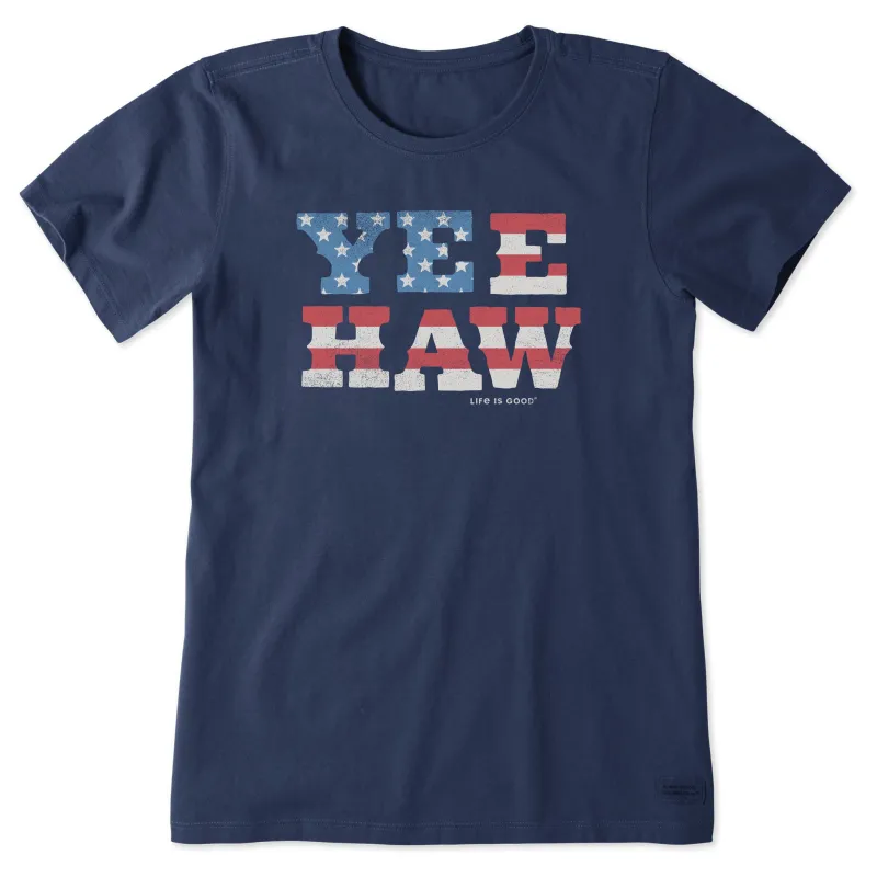 Women's Yeehaw USA Short Sleeve Tee sold by Life is Good