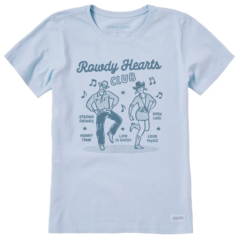 Women's Rowdy Hearts Club Short Sleeve Crusher Tee sold by Life is Good
