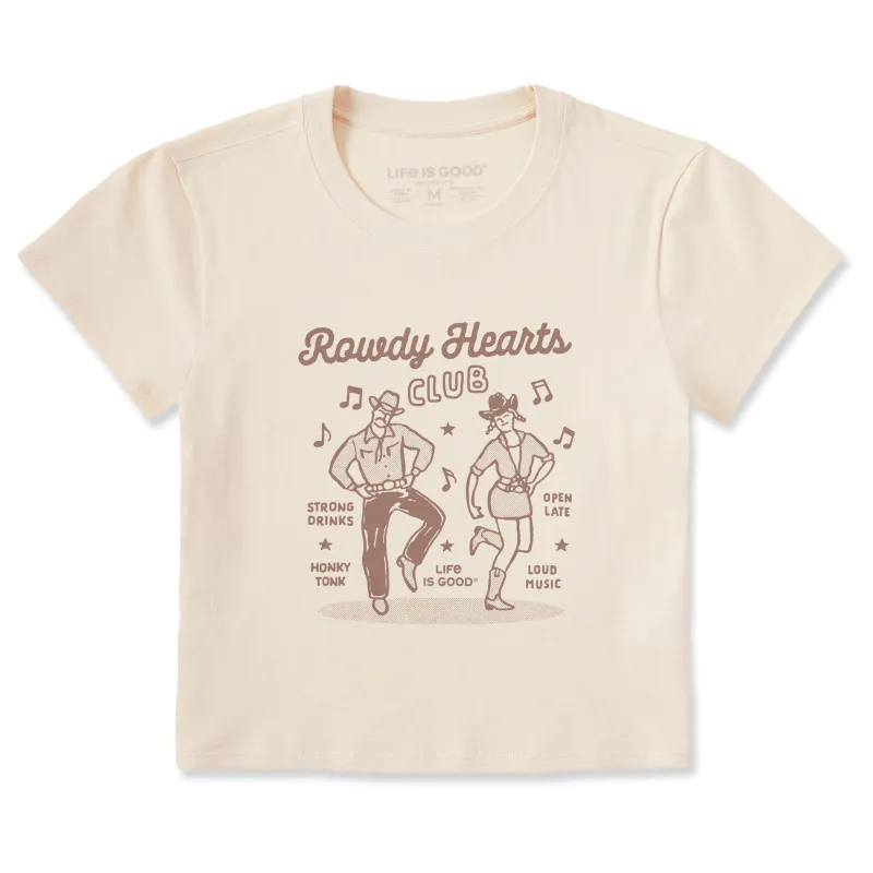 Women's Rowdy Hearts Club Crusher-LITE Shrunken Tee sold by Life is Good