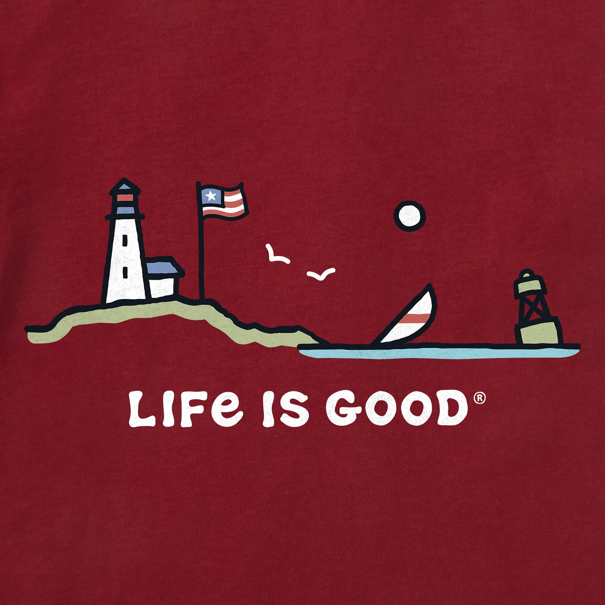 Men's Flag Ocean Vista Short Sleeve Tee sold by Life is Good product image thumbnail 2