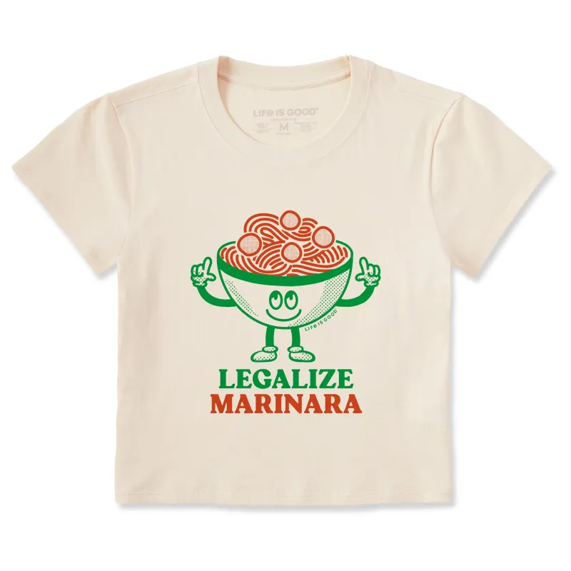 Women's Legalize Marinara Crusher-LITE Shrunken Tee sold by Life is Good