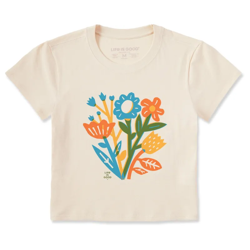 Women's Wildflower Splash Crusher-LITE Shrunken Tee sold by Life is Good