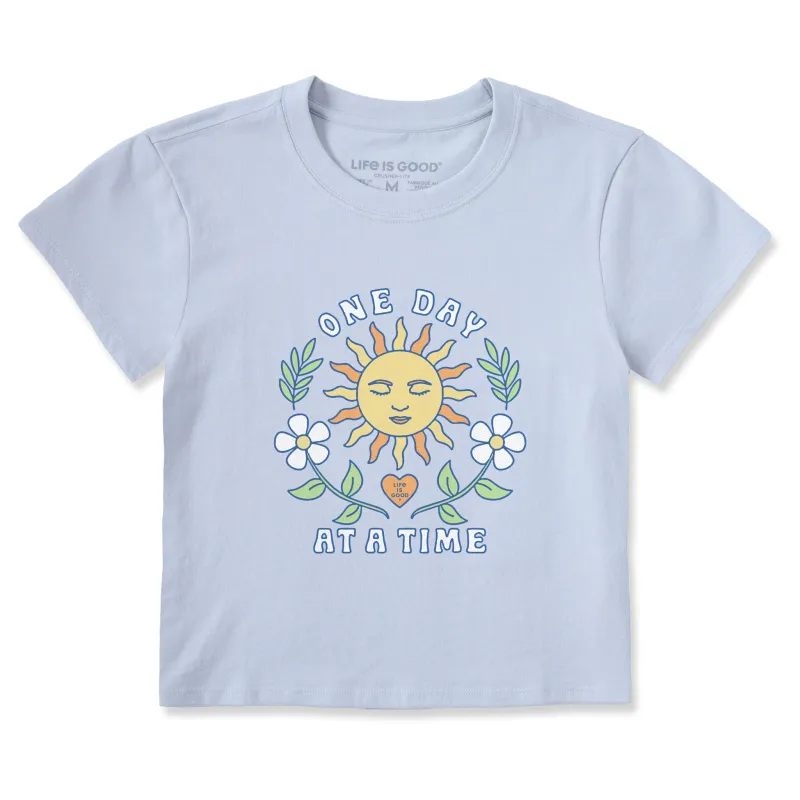 Women's One Day at a Time Sun Crusher-LITE Shrunken Tee sold by Life is Good