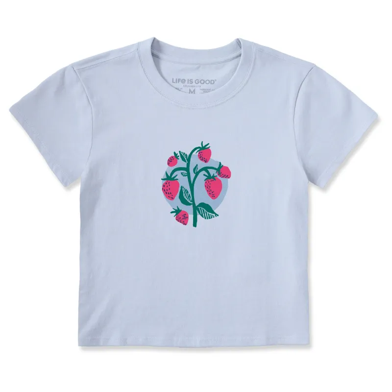 Women's Strawberry Plant Crusher-LITE Shrunken Tee sold by Life is Good