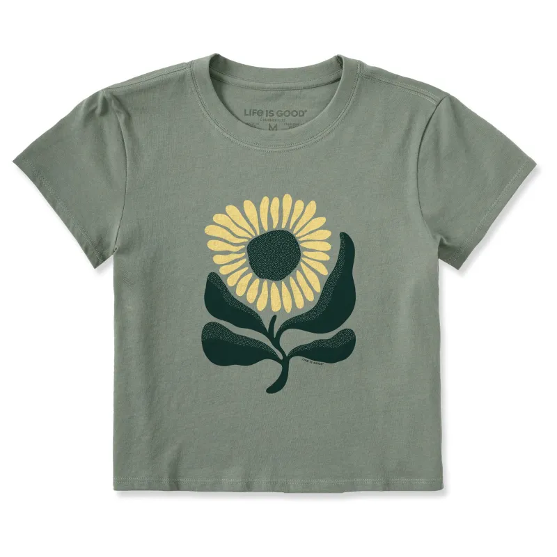 Women's Sunflower Rising Crusher-LITE Shrunken Tee sold by Life is Good