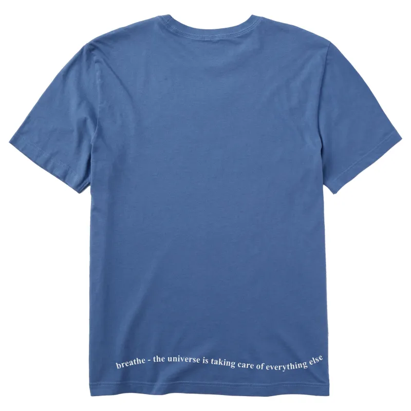 Men's Breathe Swirling Message Short Sleeve Crusher Tee sold by Life is Good