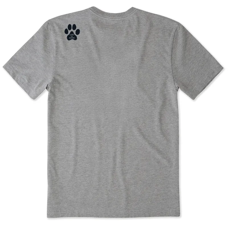 Men's Single Paw Short Sleeve Crusher Tee sold by Life is Good
