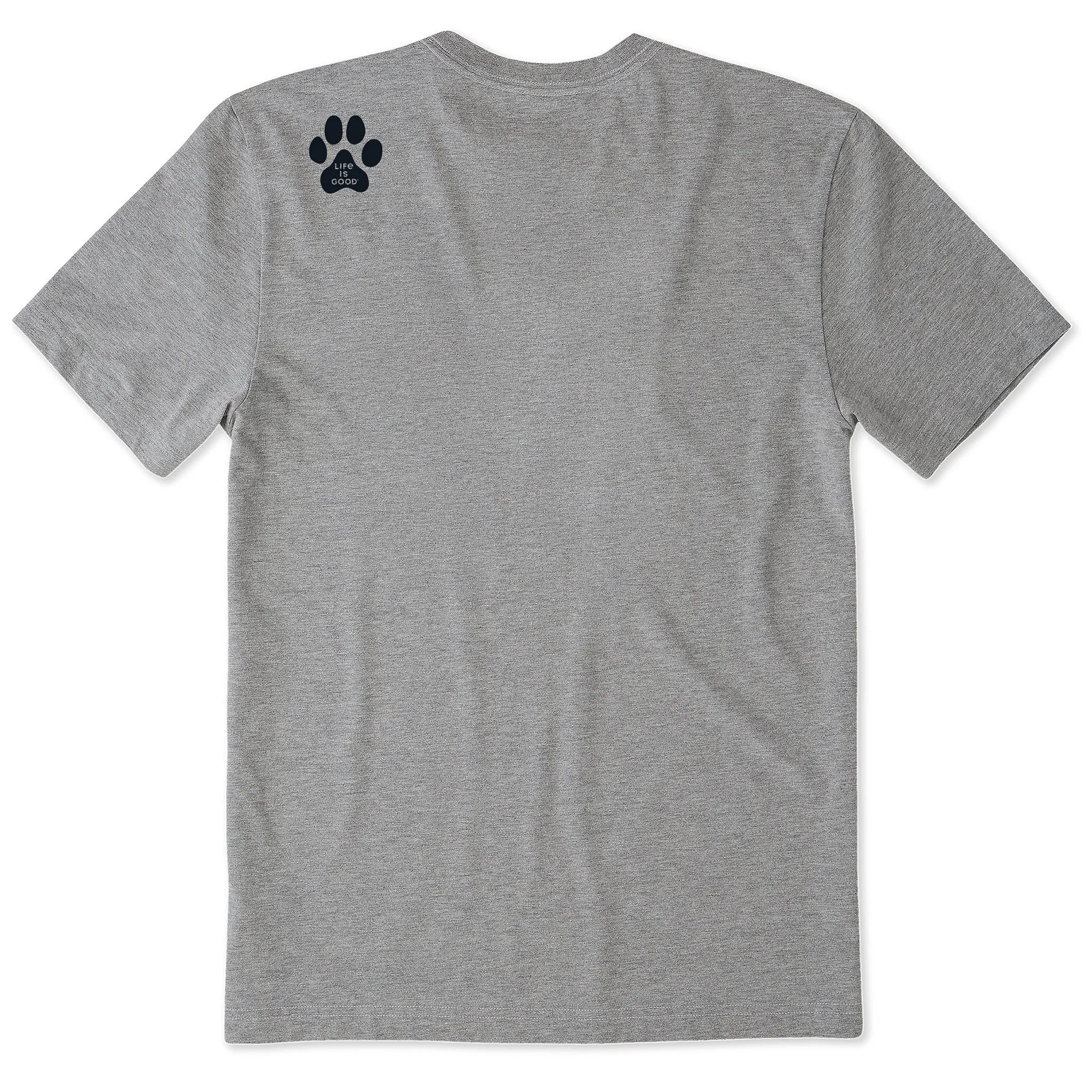 Men's Single Paw Short Sleeve Crusher Tee sold by Life is Good