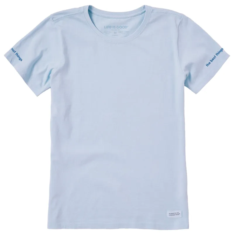 Women's Best Things Message Short Sleeve Crusher Tee made by Life is Good