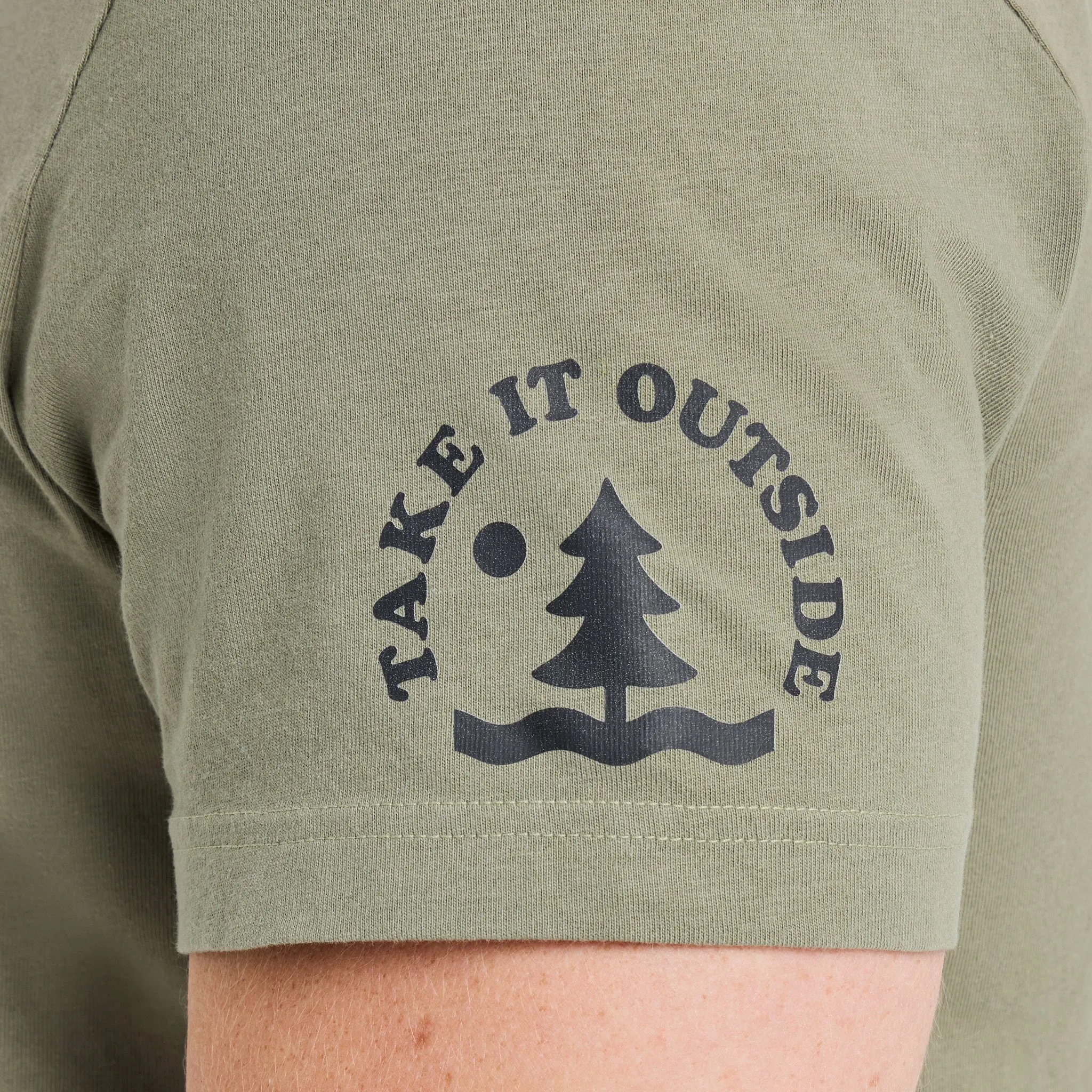 Men's Take it Outside LIG Short Sleeve Crusher Tee sold by Life is Good product image thumbnail 4