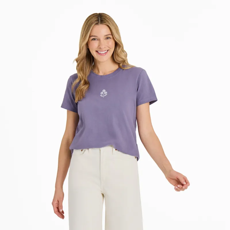 Women's Three Little Daisies Short Sleeve Crusher Tee made by Life is Good