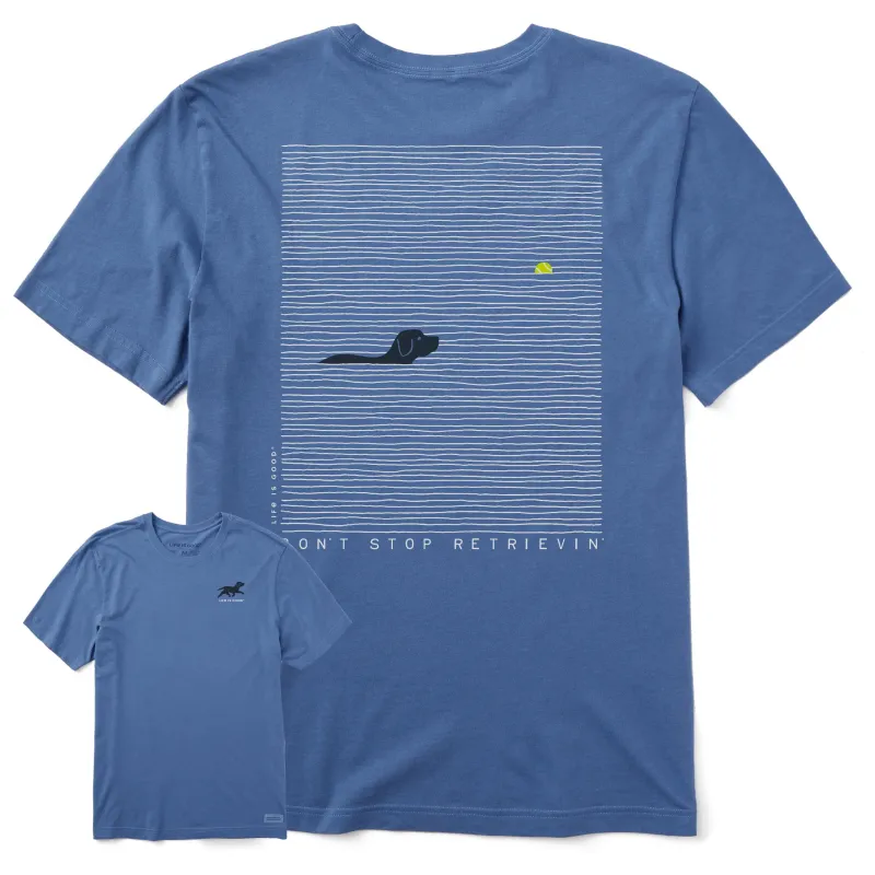 Men's Black Lab Retrievin' Short Sleeve Tee sold by Life is Good
