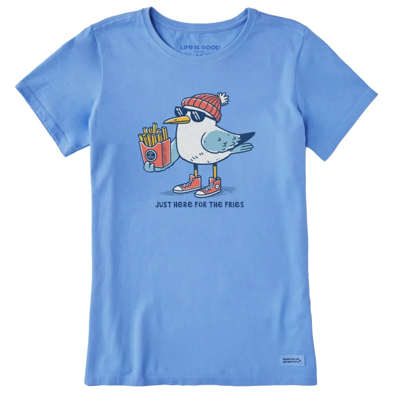 Women's Here for the Fries Seagull Short Sleeve Tee sold by Life is Good