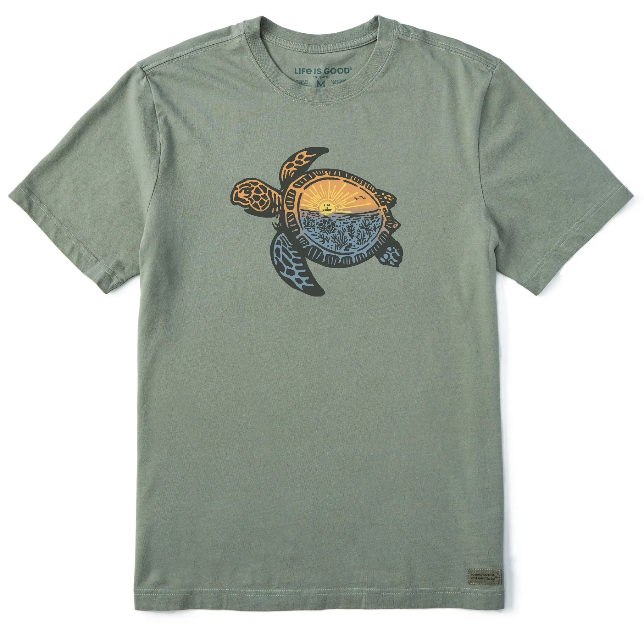 Men's Beach Turtle Sealife Short Sleeve Tee sold by Life is Good