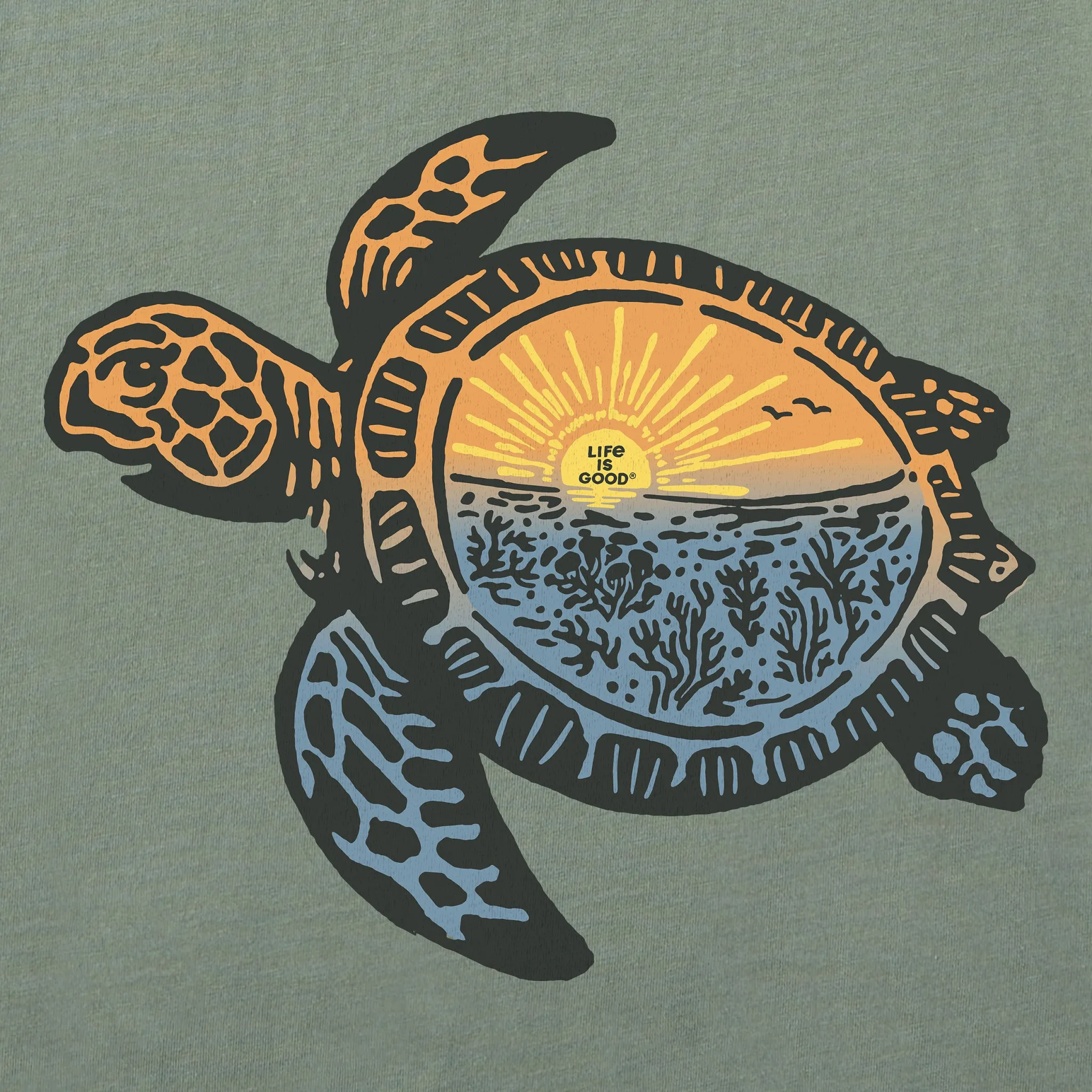 Men's Beach Turtle Sealife Short Sleeve Tee sold by Life is Good product image thumbnail 2