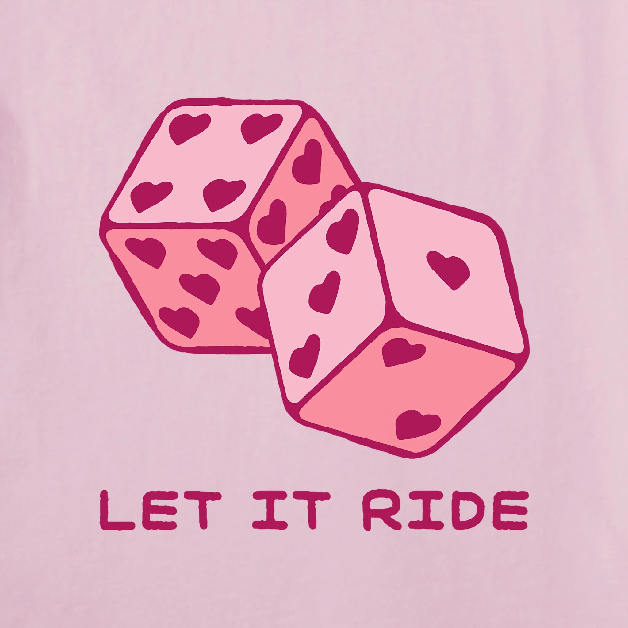 Women's Let it Ride Dice Long Sleeve Crusher Vee sold by Life is Good product image thumbnail 2