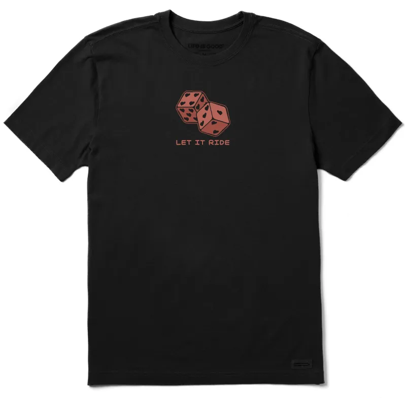 Men's Let it Ride Dice Short Sleeve Crusher Tee sold by Life is Good