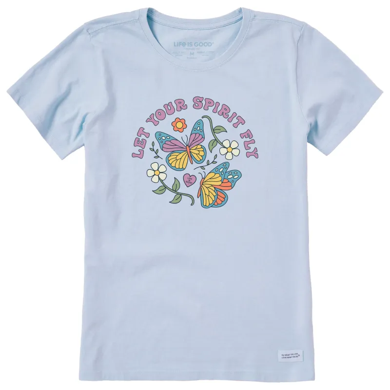 Women's Let Your Spirit Fly Short Sleeve Crusher Tee made by Life is Good