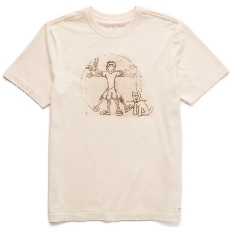 Men's Vitruvian Jake Short Sleeve Crusher Tee sold by Life is Good
