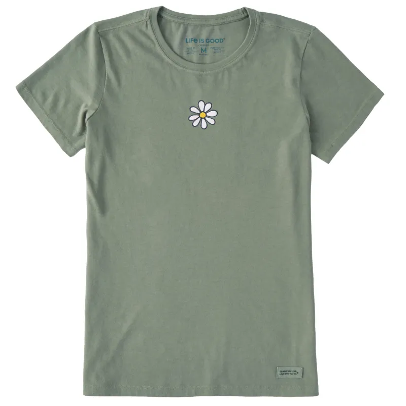 Women's Embroidered Daisy Short Sleeve Crusher Tee sold by Life is Good
