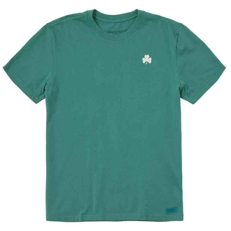 Men's Embroidered Shamrock Short Sleeve Crusher Tee sold by Life is Good