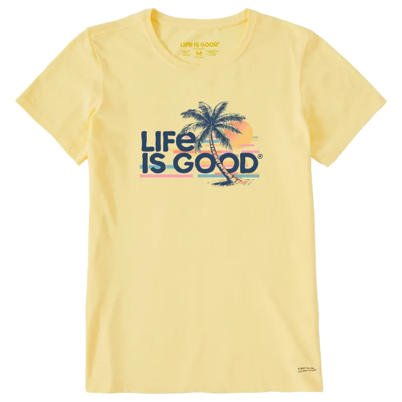 Women's Retro Palm Beach Short Sleeve Crusher Tee sold by Life is Good