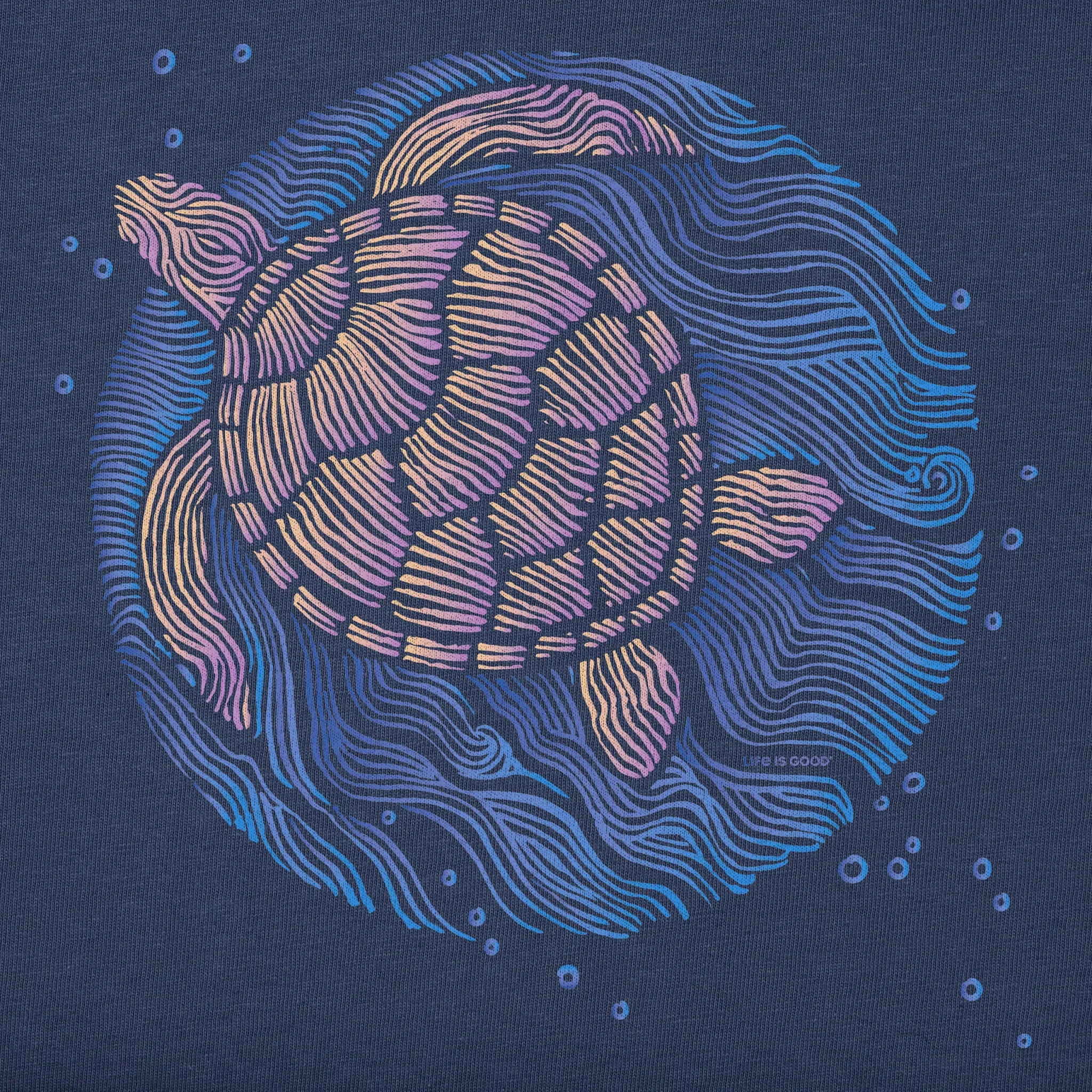 Women's Sea Turtle Swim Short Sleeve Crusher Tee sold by Life is Good product image thumbnail 2