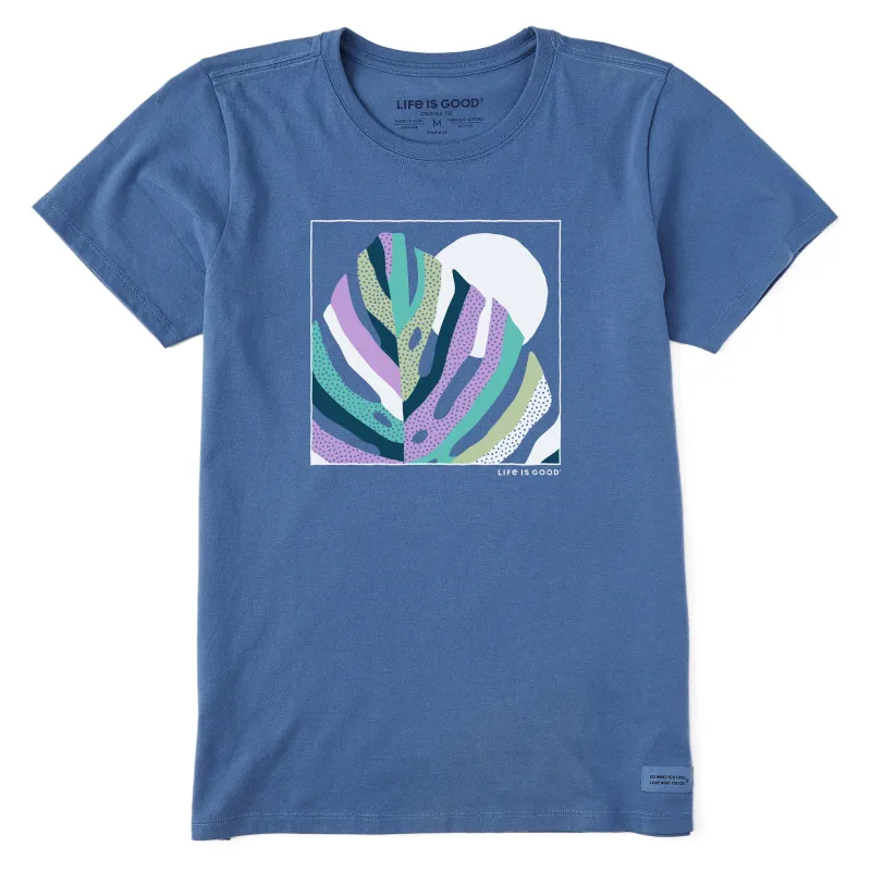 Women's Monstera Sunset Short Sleeve Tee sold by Life is Good