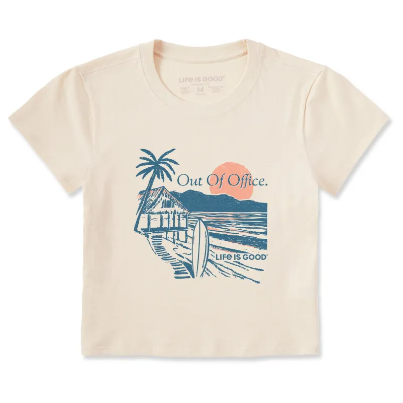Women's Out of Office Beach Crusher-LITE Shrunken Tee sold by Life is Good