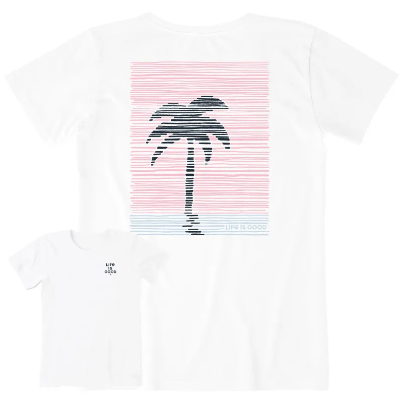 Women's Striped Palm Short Sleeve Tee sold by Life is Good