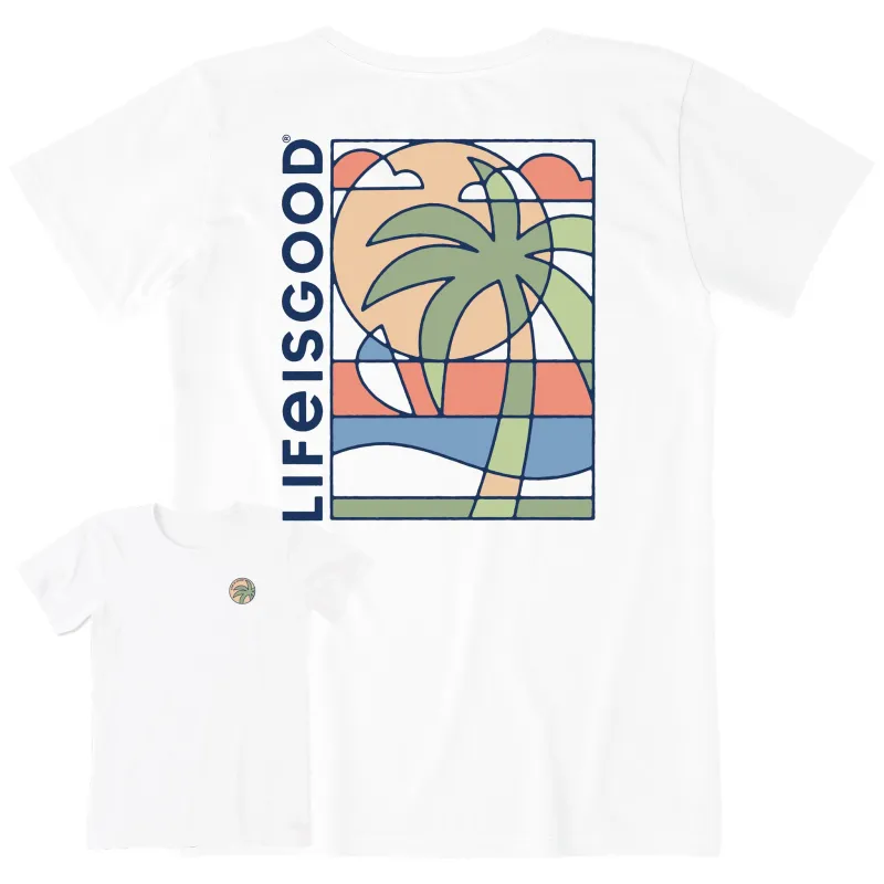 Women's Abstract Beach Short Sleeve Crusher Tee sold by Life is Good